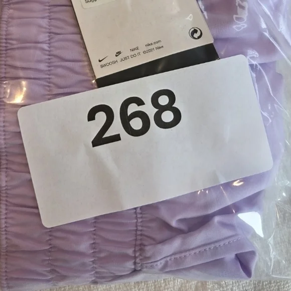 New Nike Women's DRI-FIT Loose Fit Training Shorts - Light Purple - Size Medium - Picture 10 of 10